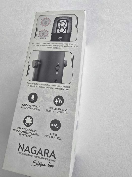 Microfon cardioid, White Shark, Nagara, condensator, omnidirectional