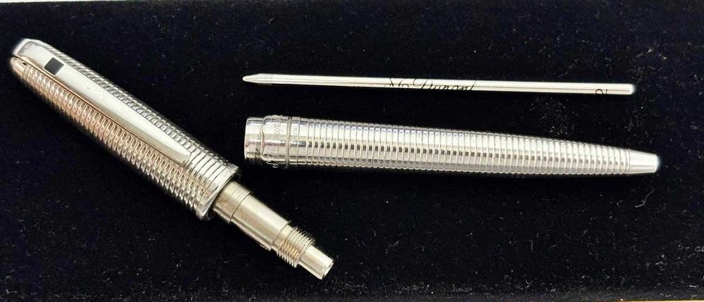 Pix cu bilă S.T. DuPont Diamond Collection, oțel inoxidabil și argint