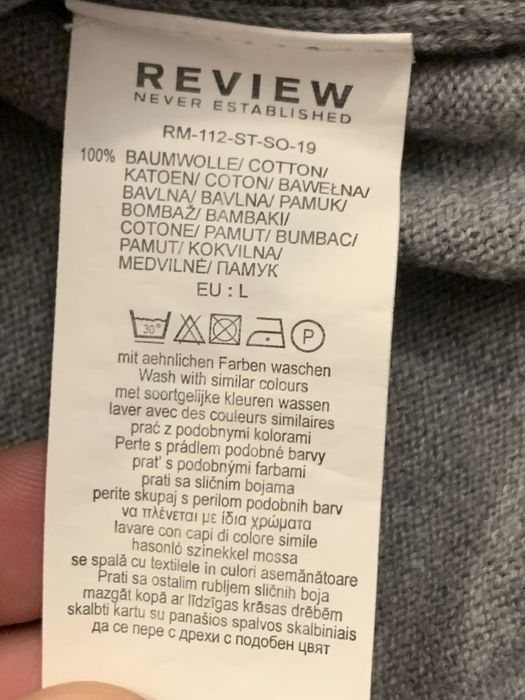 Pulover REVIEW 100% Bumbac marime L ca NOU