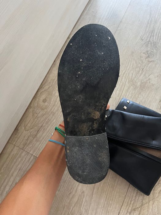 Зимни кожени ботуши Valentino