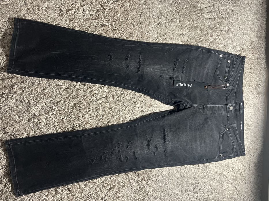 Erd, purple jeans, palm angels