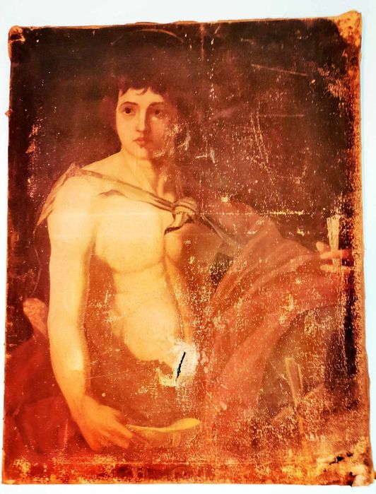 Vând tablou vechi cu expertiza la muzeu