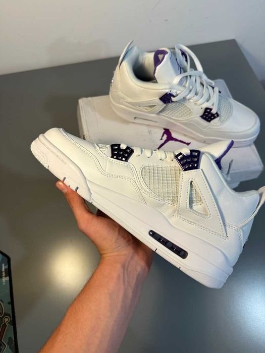 Nike Air Jordan 4 Retro White Court Purple marimea 44