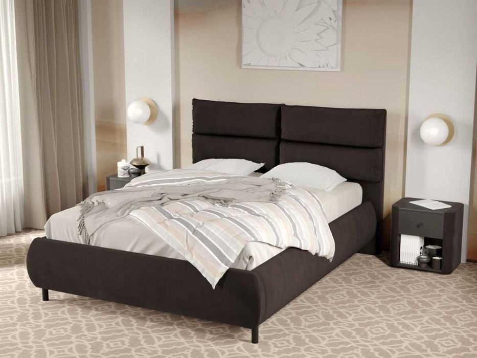 Pat Tapitat Cairo fix Maro Velluto 6 cu perne pe spatar