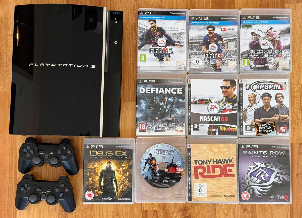 SONY PlayStation 3 с много игри и 2 джойстика