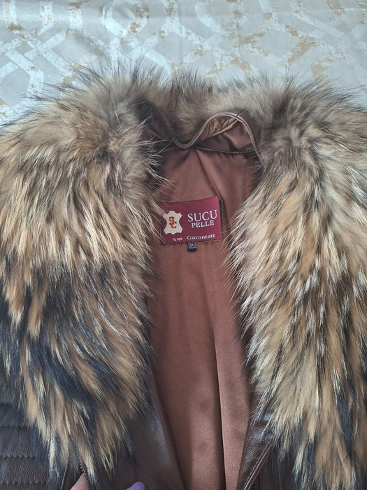 Geaca piele naturala