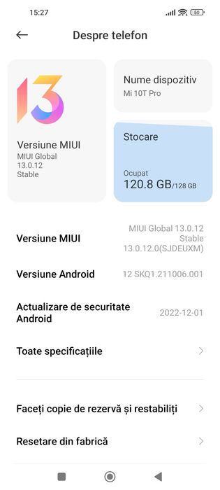 Xiaomi 13 – 12 GB RAM / 256 GB – flagship, stare foarte bună