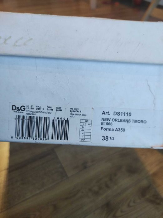 Ботуши над коляното D&G