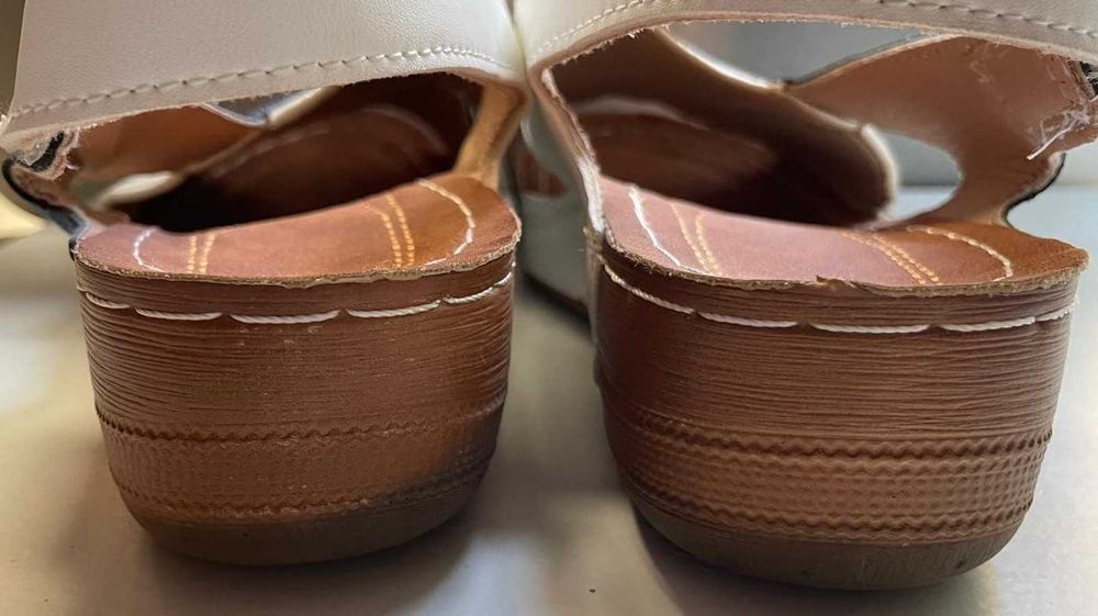 Sandale dama alb_albastru nr 37