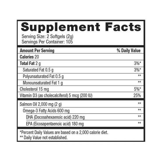 Омега-3 1000мг 210капс Рыбий жир из дикого лосося Аляски Америка