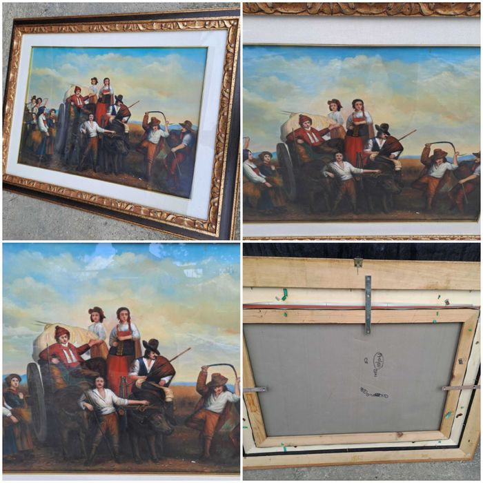 tablou pictura reproducere Gustave Courbet David Teniers Rubens Becque