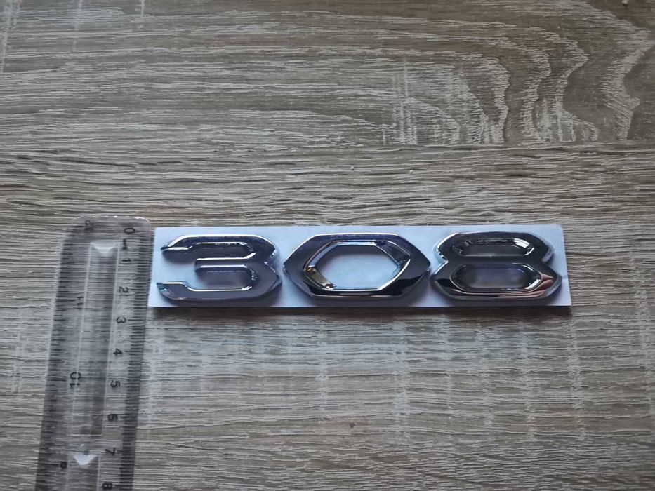 Емблема надпис лого Пежо Peugeot 308 нов стил