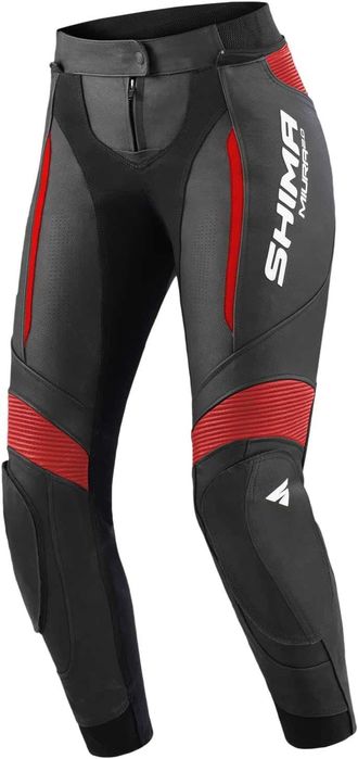 Дамски кожен мото екип SHIMA MIURA RS BLK/RED,размер 40 M/L