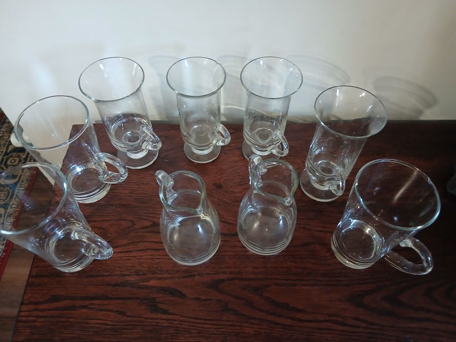 Vand 9  pahare vintage anii 80 stare  perfecta