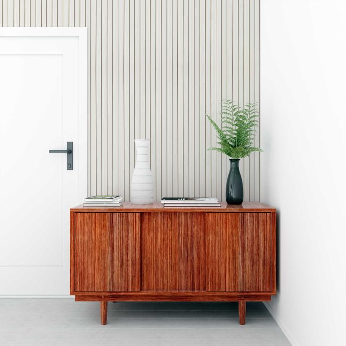 Декоративен PVC Панел В Бяло Размер 15х1х266см