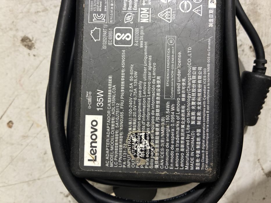 Зарядно Lenovo 135W