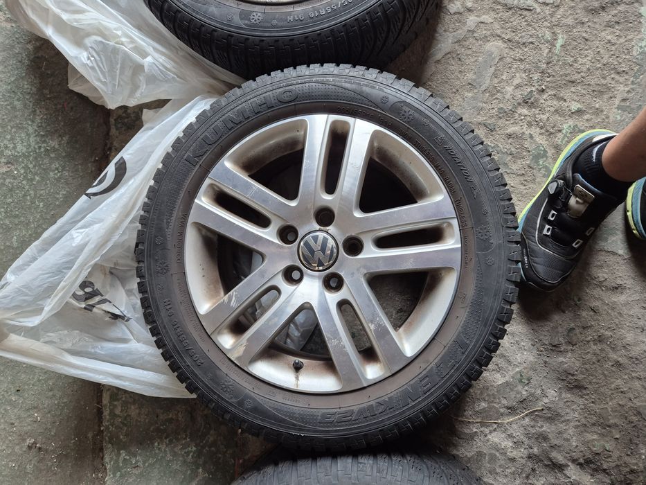Алуминиеви джанти 5x112 с гуми R16 Volkswagen Golf V-Vl  внос Германия