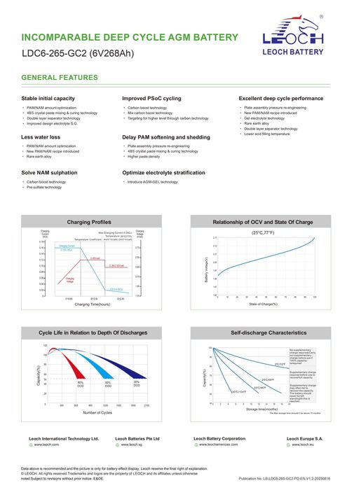 Тяговый аккумулятор AGM GEL 6V 12V для погрузчика и складской техники