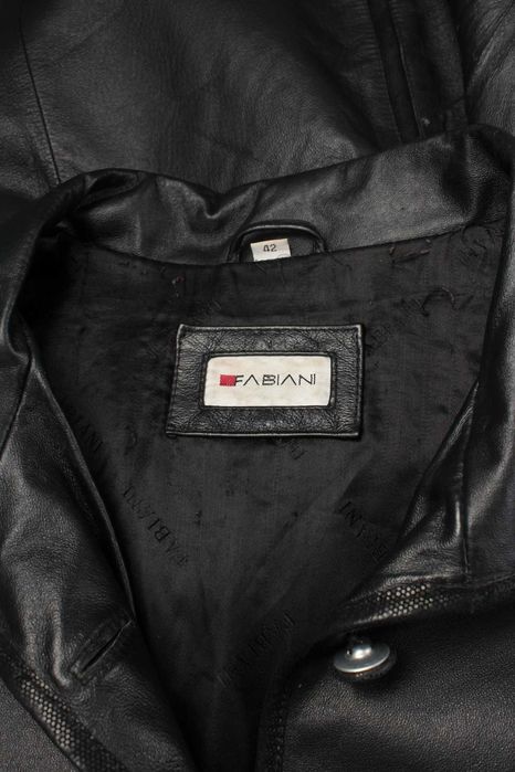 Дамска черна полушубка FABIANI,  естествена кожа