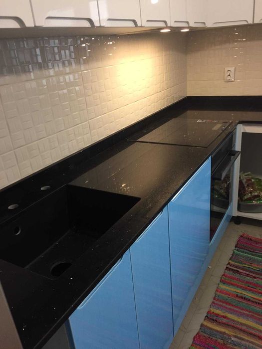 Blat quartz compzit negru