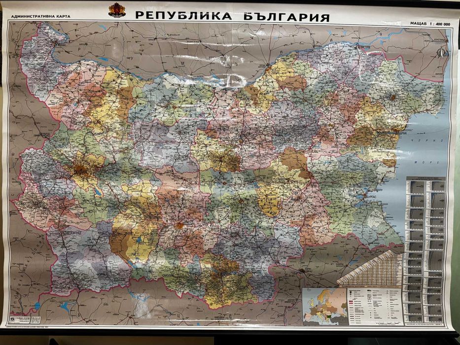 Исторически карти – Административна карта на България