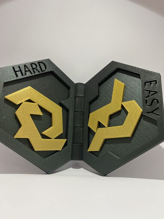 3D Пъзел с 2 нива на трудност: Easy-Hard