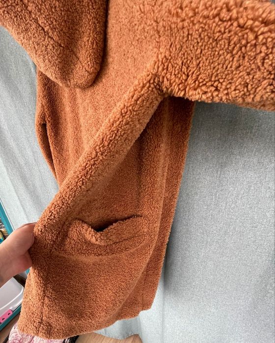 Geaca palton dama blana sintetica 40