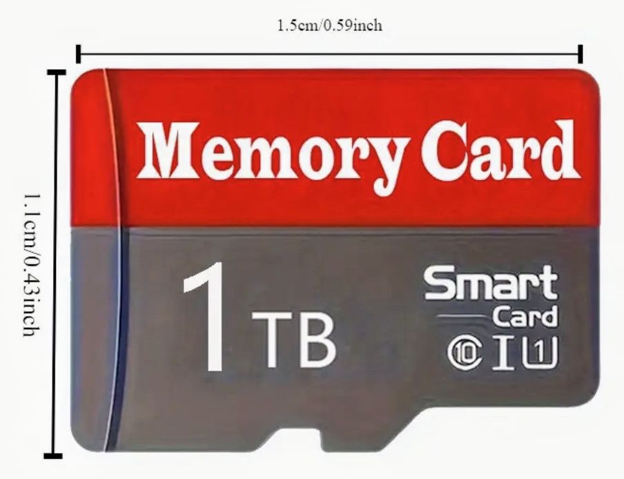 1 ТБ Карта за памет с висока скорост за камери, дронове и смартфони