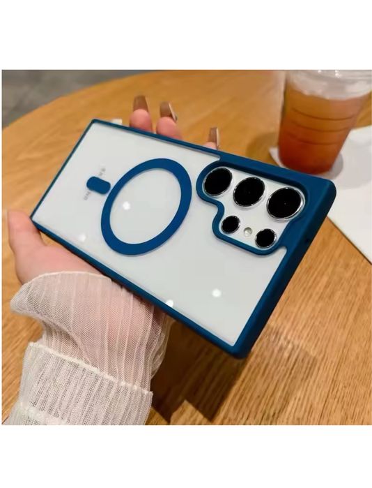 Samsung S22/S23/24/S24 PLUS/S25 ULTRA Husa Magsafe Hybrid Spate Clar