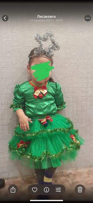 Новогодний костюм Елка прокат 1500 тг