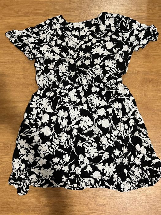 Rochie de vară alb-negru Up2Fashion, mărimea XL