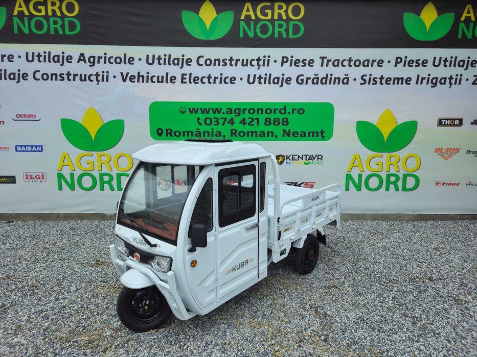 Tricicleta electrica KUBA E-KAMYONET cu cabina 25 KM/H