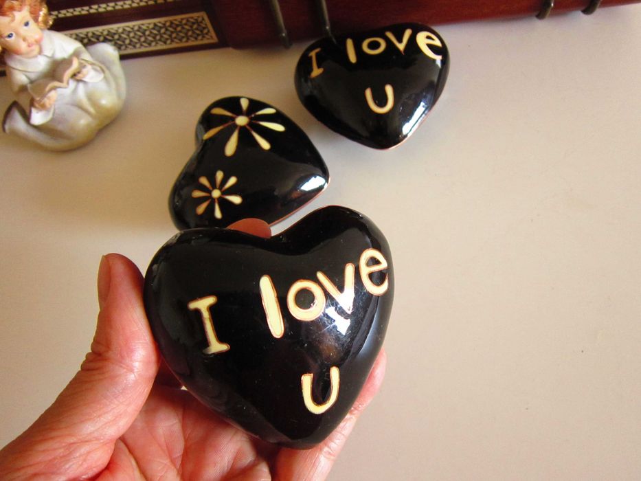 cadou rar China 1980 bile relaxare Inimi zen metalice Baoding Hearts