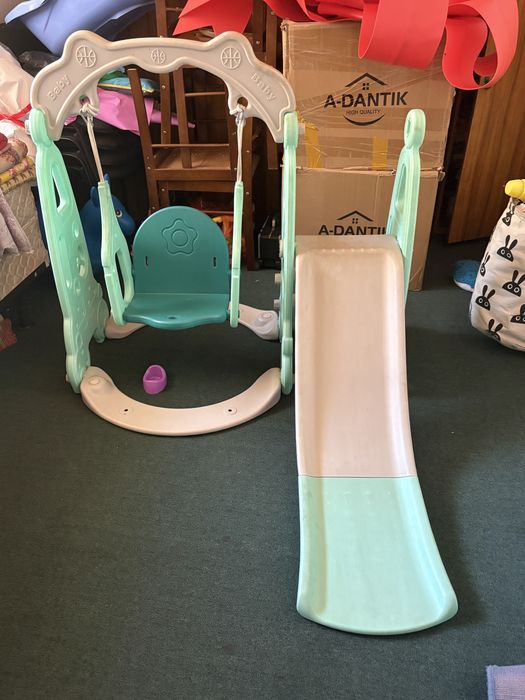 качели и горка от года до 3 лет