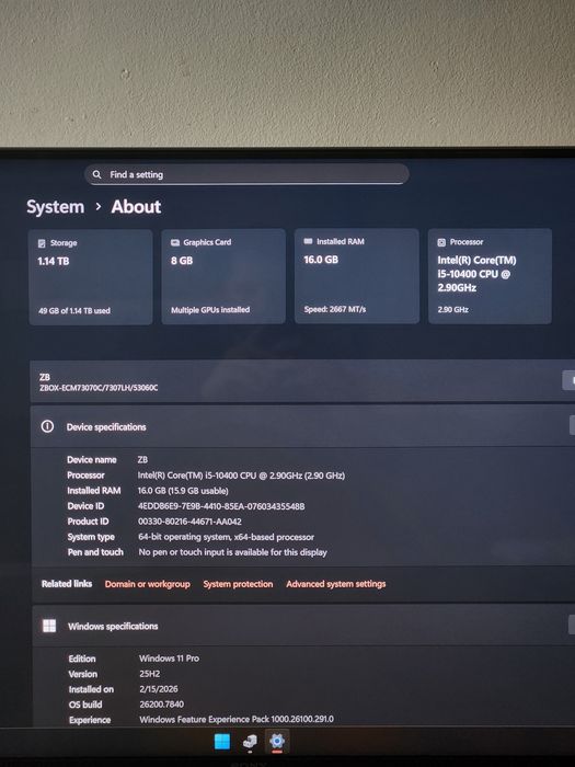 Mini PC Gaming i5 + RTX 3060 TI / Mini Atx