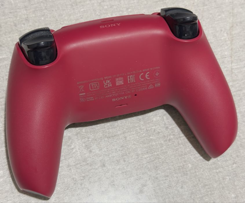 DualSense, White and Cosmic Red