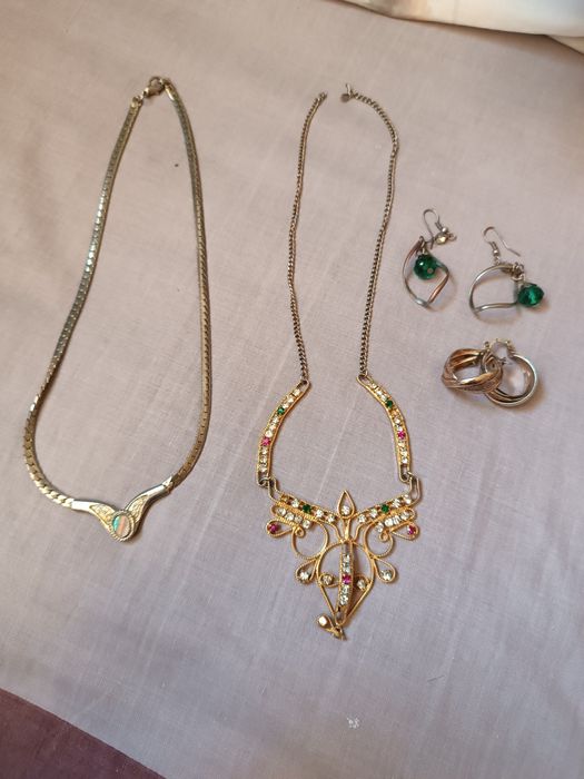 Бусы гранат СССР бижутерия