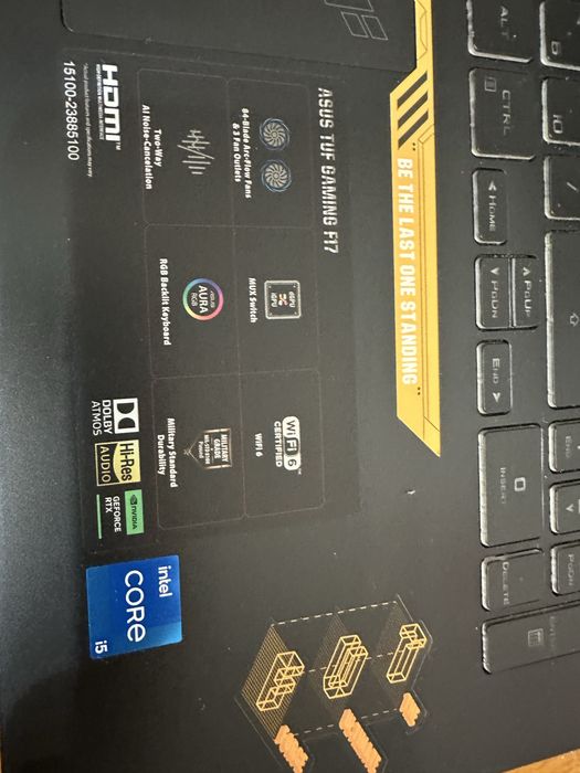 Ноутбук ASUS FX707Z Нерабочий