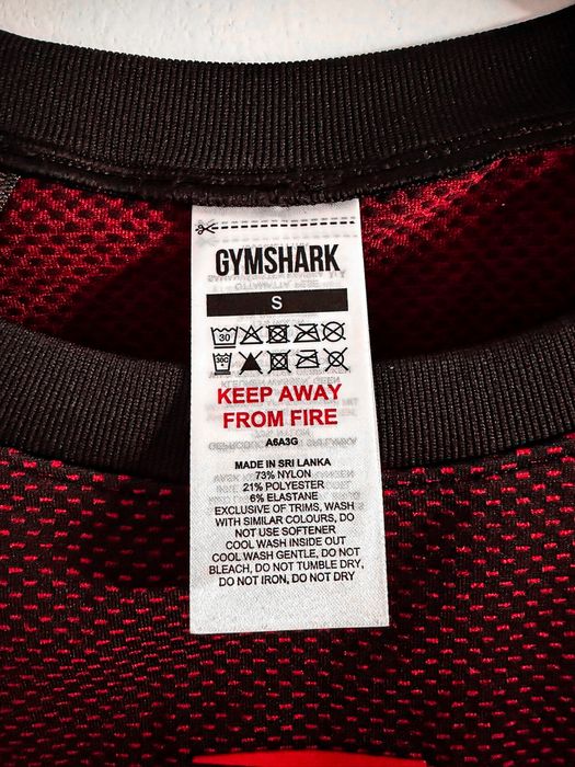 Gymshark Onyx V5 Long Sleeve T-Shirt Red Size S Timisoara • OLX.ro