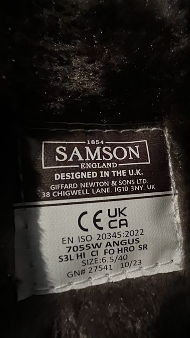 Кожаные спец.сапоги