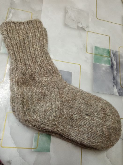 Носки из овечьей шерсти.