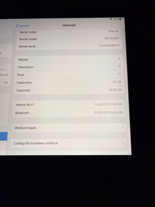 Ipad Air generatia 1