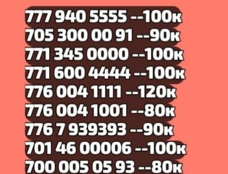 Продам Продам Номера!!!