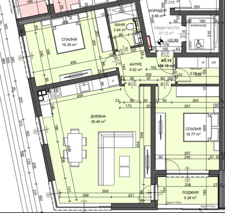 Продава се Тристаен апартамент в Варна, Чайка - 122 кв.м за 1611 €/кв.м - Снимка #2