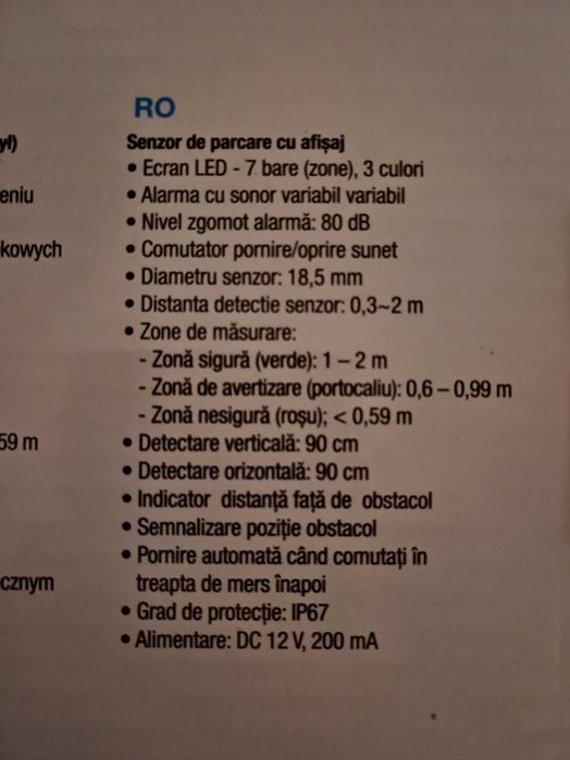 Vând senzori parcare