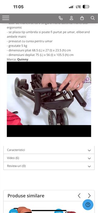 Carucior copii Yezz - Quinny
