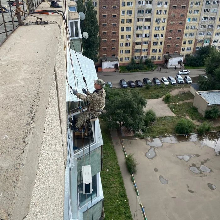 Жёсткая кровля. Балкон