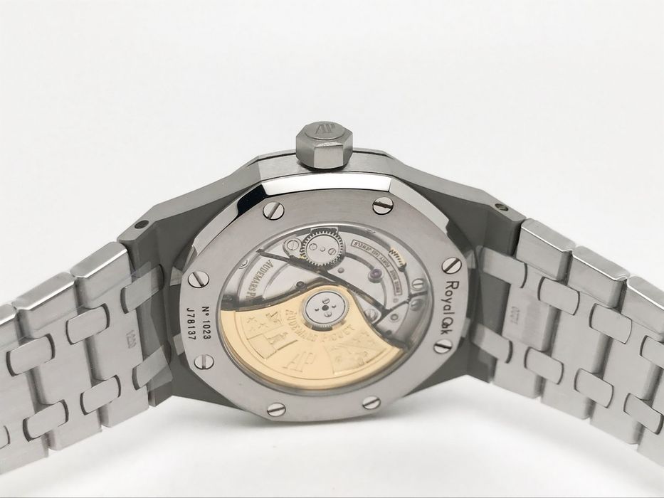 Audemars Piguet Royal Oak 15450 37mm Blue Dial - стоманена гривна - QC снимки