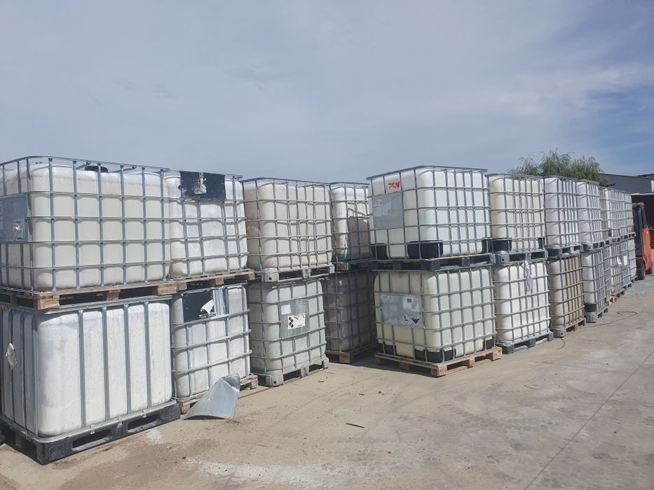 Cuburi IBC, 1000 litrii, rezervor apa, combustibil, fosa