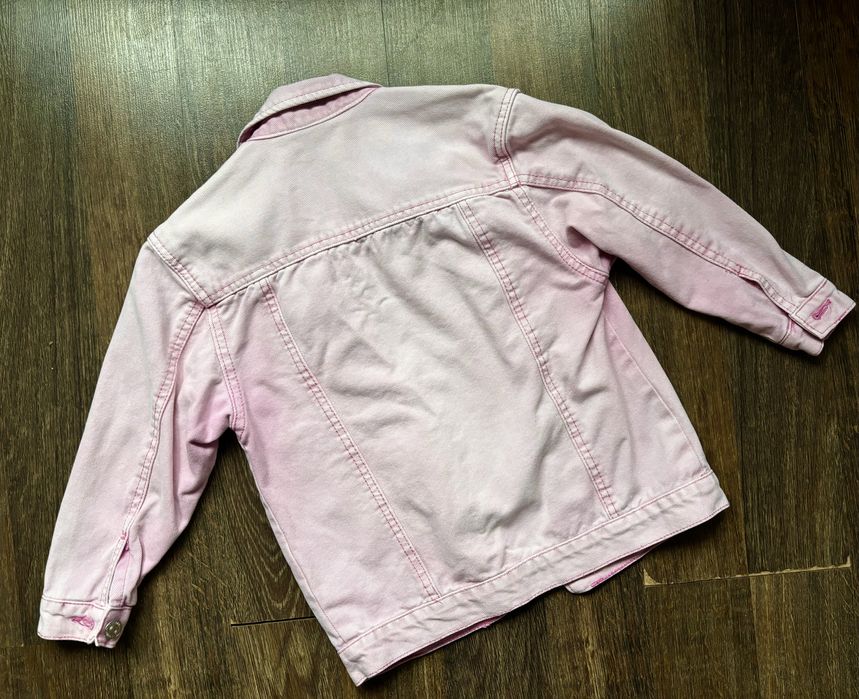 Розово дънково яке за пролетта